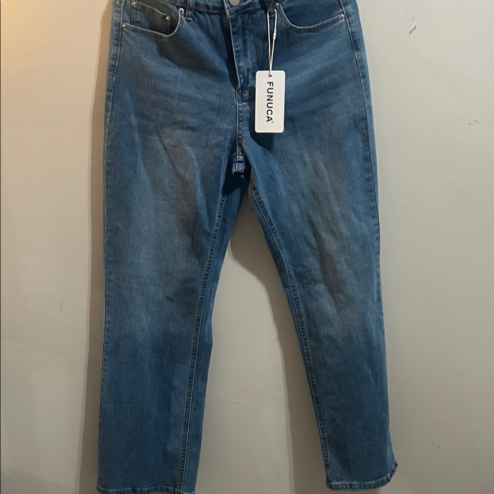 Classic Blue Straight Leg Jeans